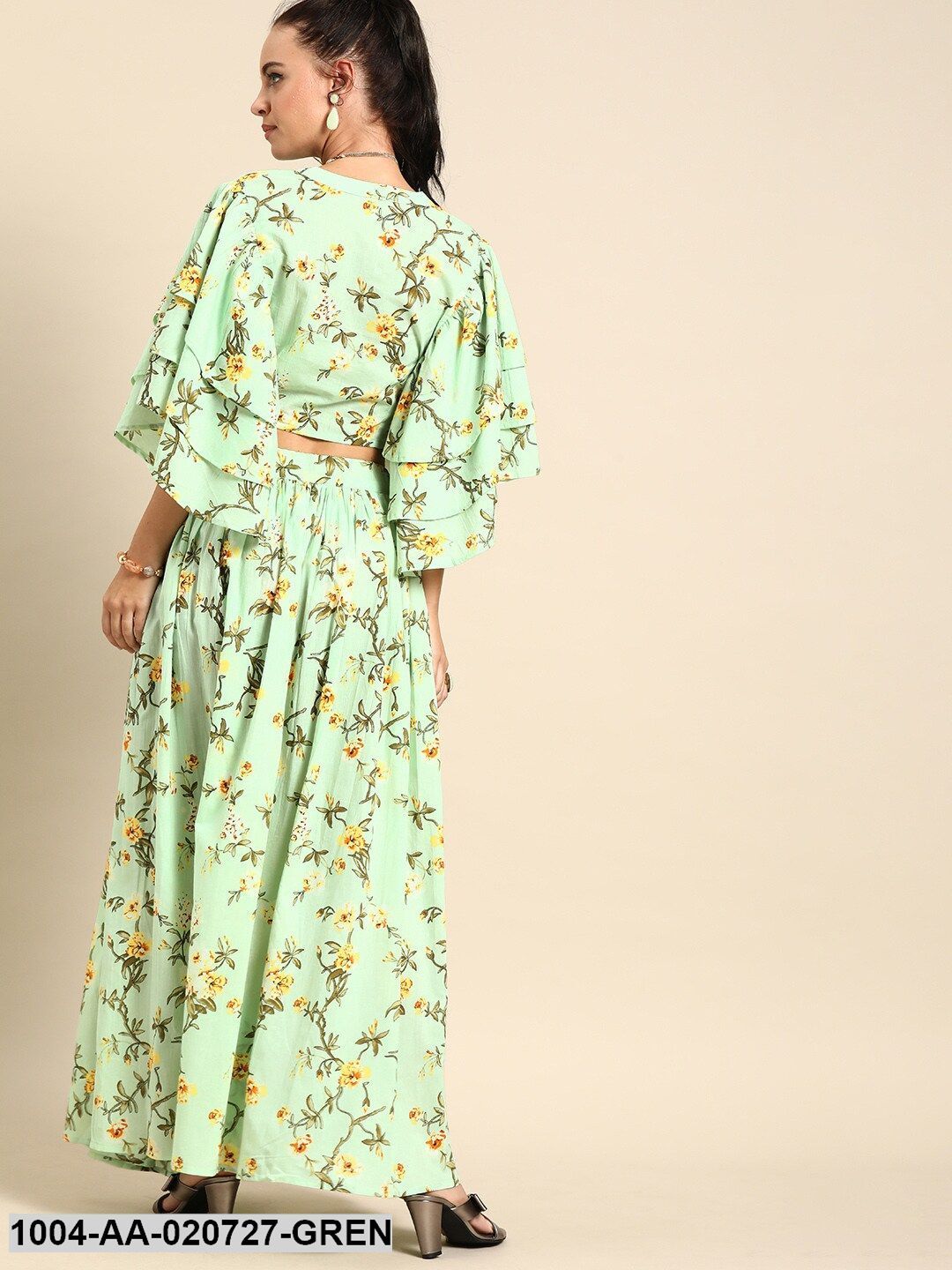 Printed Top with Skirt - Image 4