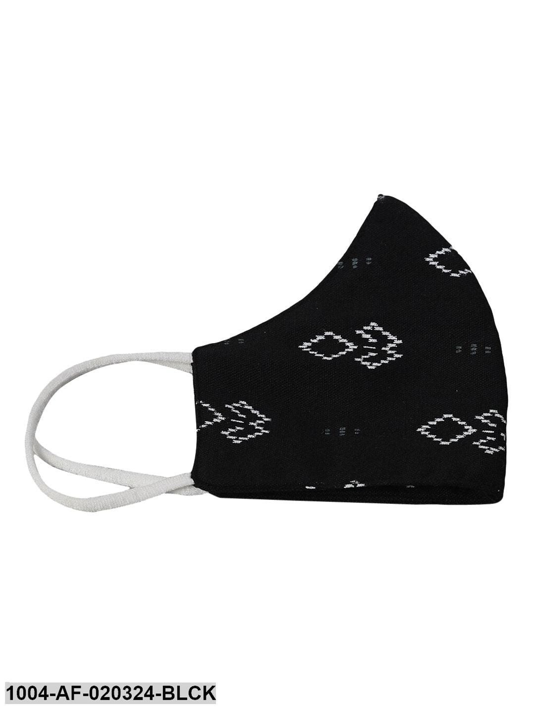 Black White Printed Kurta with Trousers - Image 7