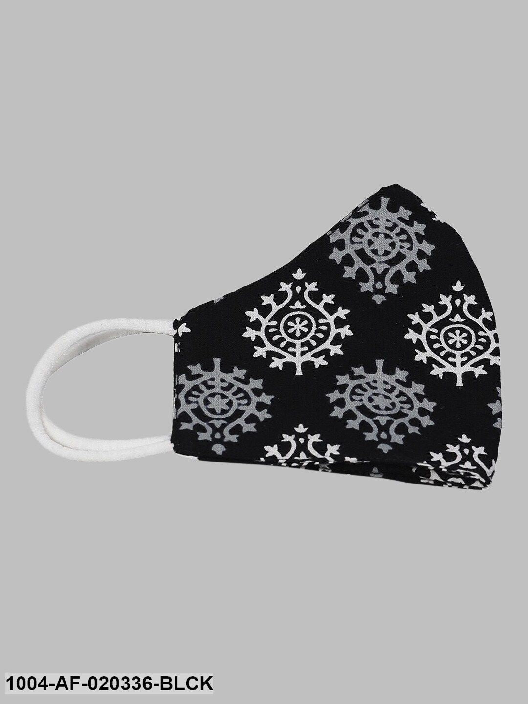 Black Off-White Printed Kurta with Trousers - Image 7
