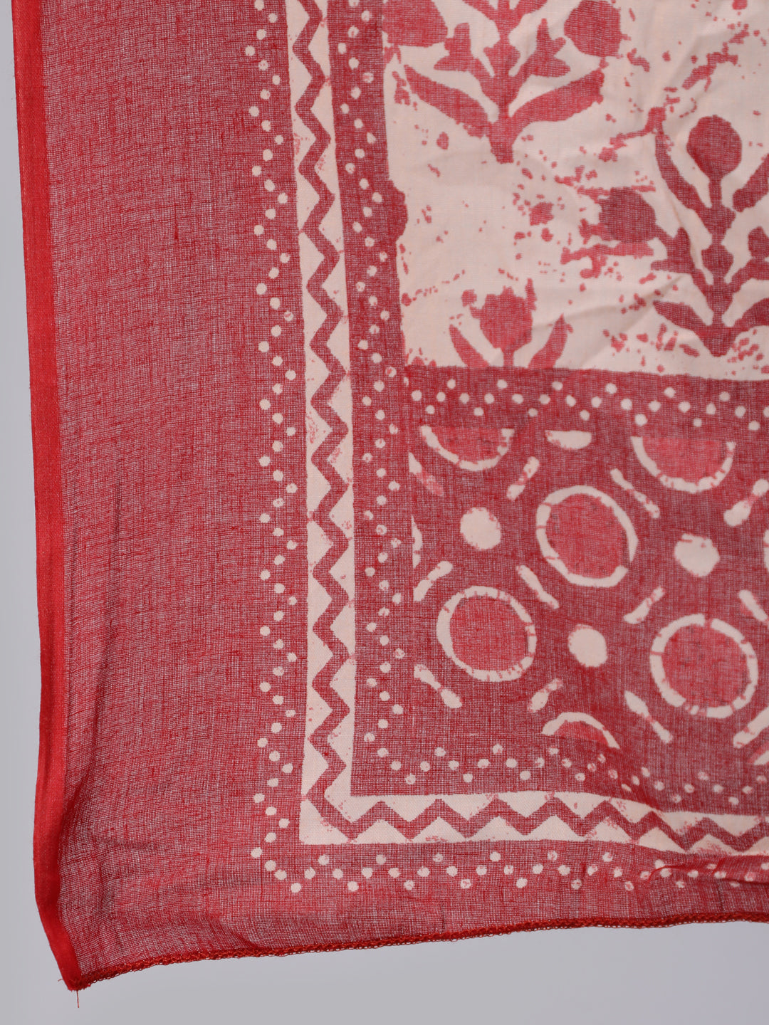 Rust Ethnic Printed Flared Kurta With Palazzo and Dupatta - Image 5