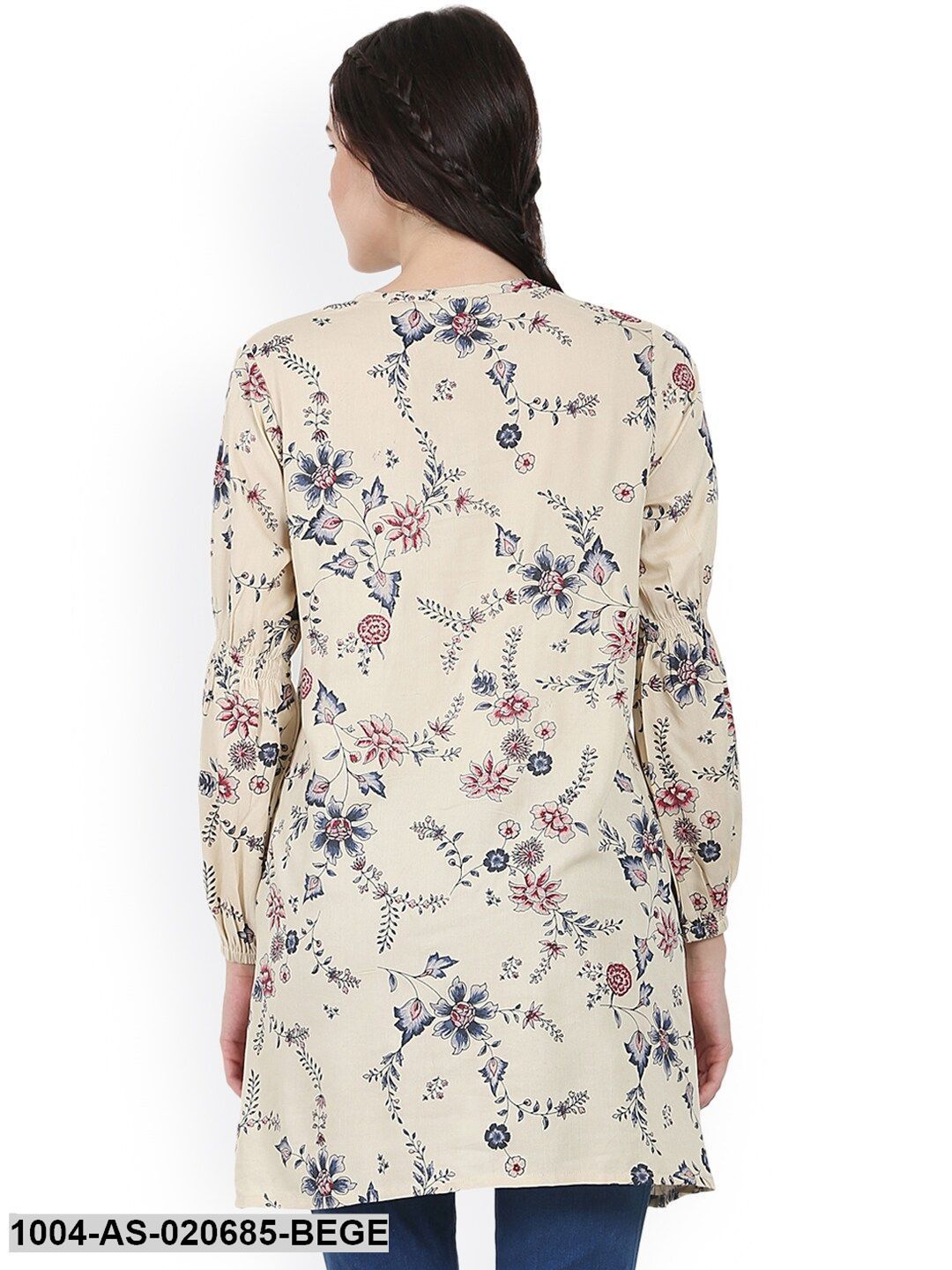 Beige Printed Tunic - Image 5