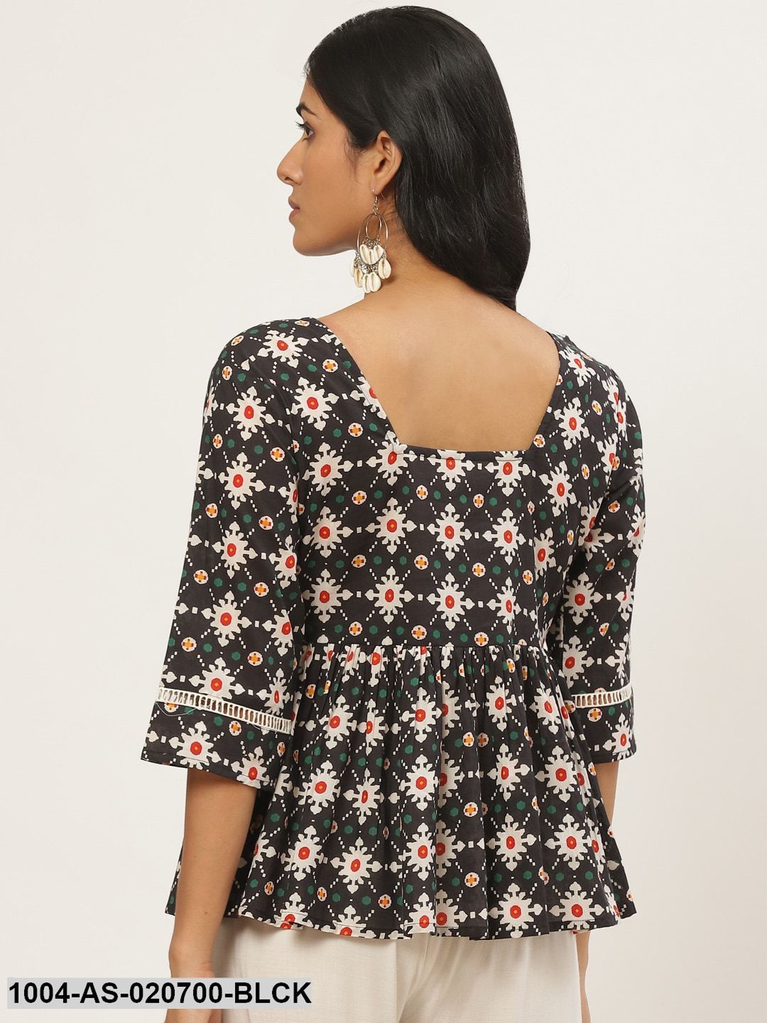 Black & White Tribal Printed Tunic - Image 5