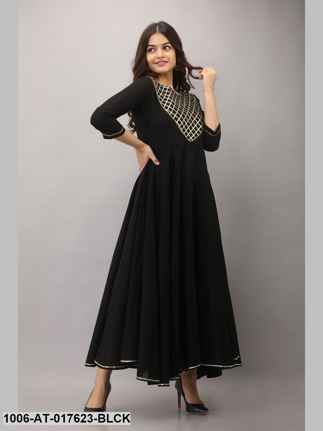 Gota Flared Kurta - Image 3