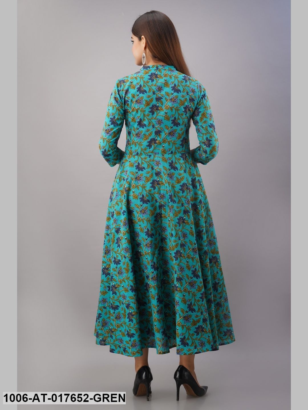 Cotton Printed Flared Kurta - Image 5