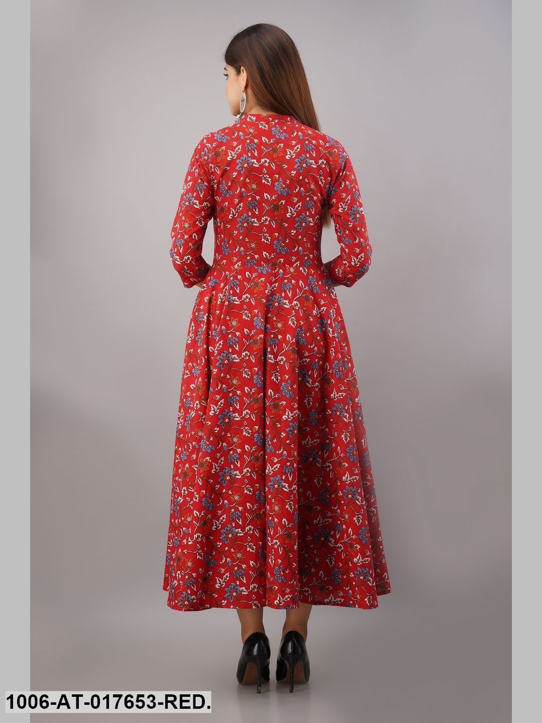 Cotton Printed Flared Kurta - Image 2
