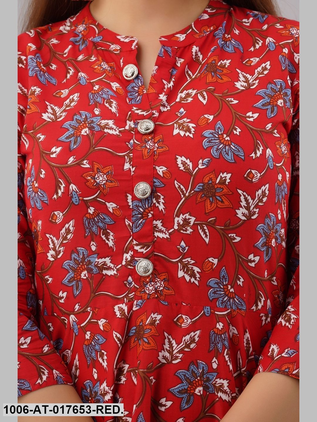 Cotton Printed Flared Kurta - Image 6