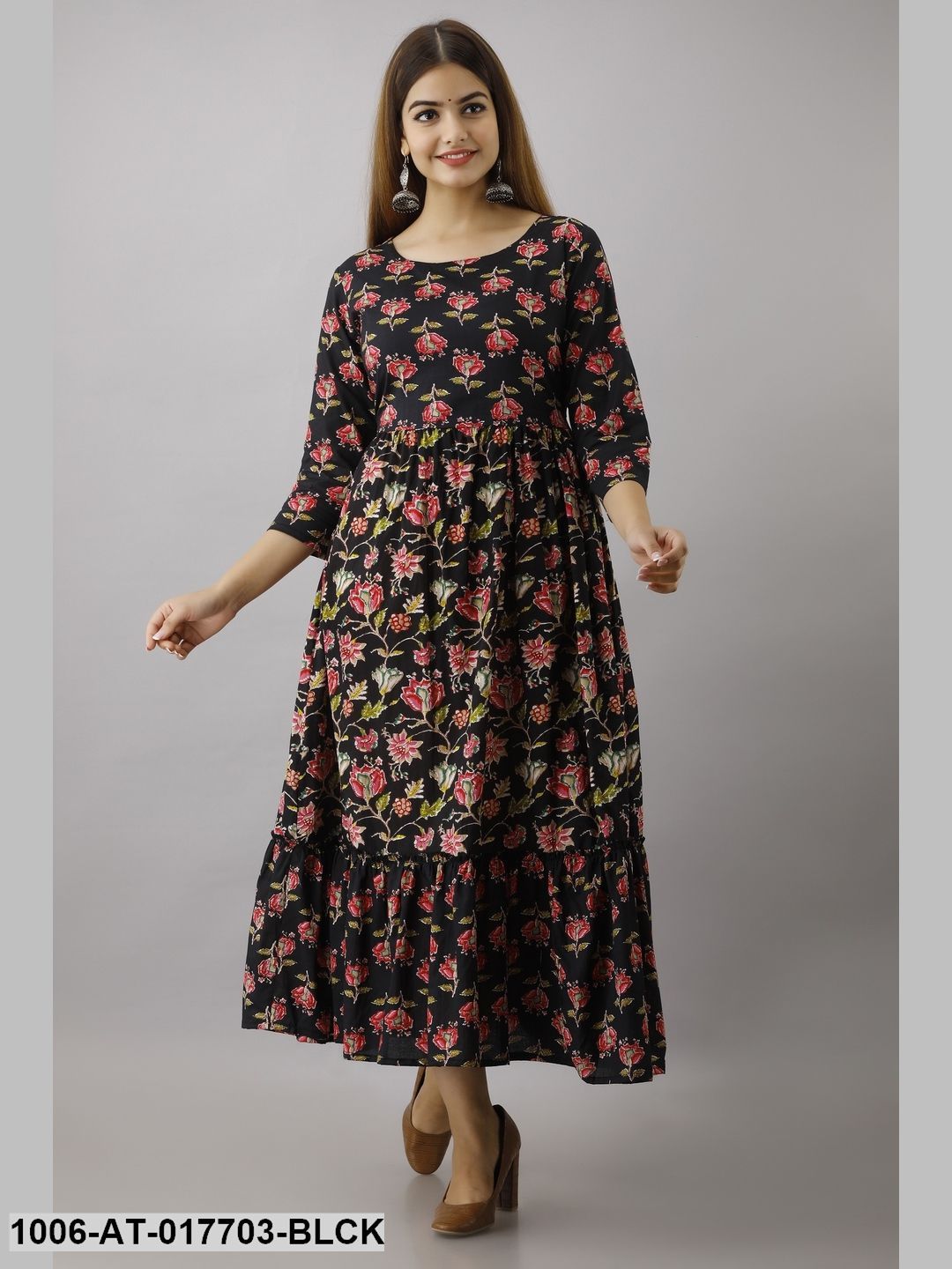 Printed Tired Kurta - Image 2