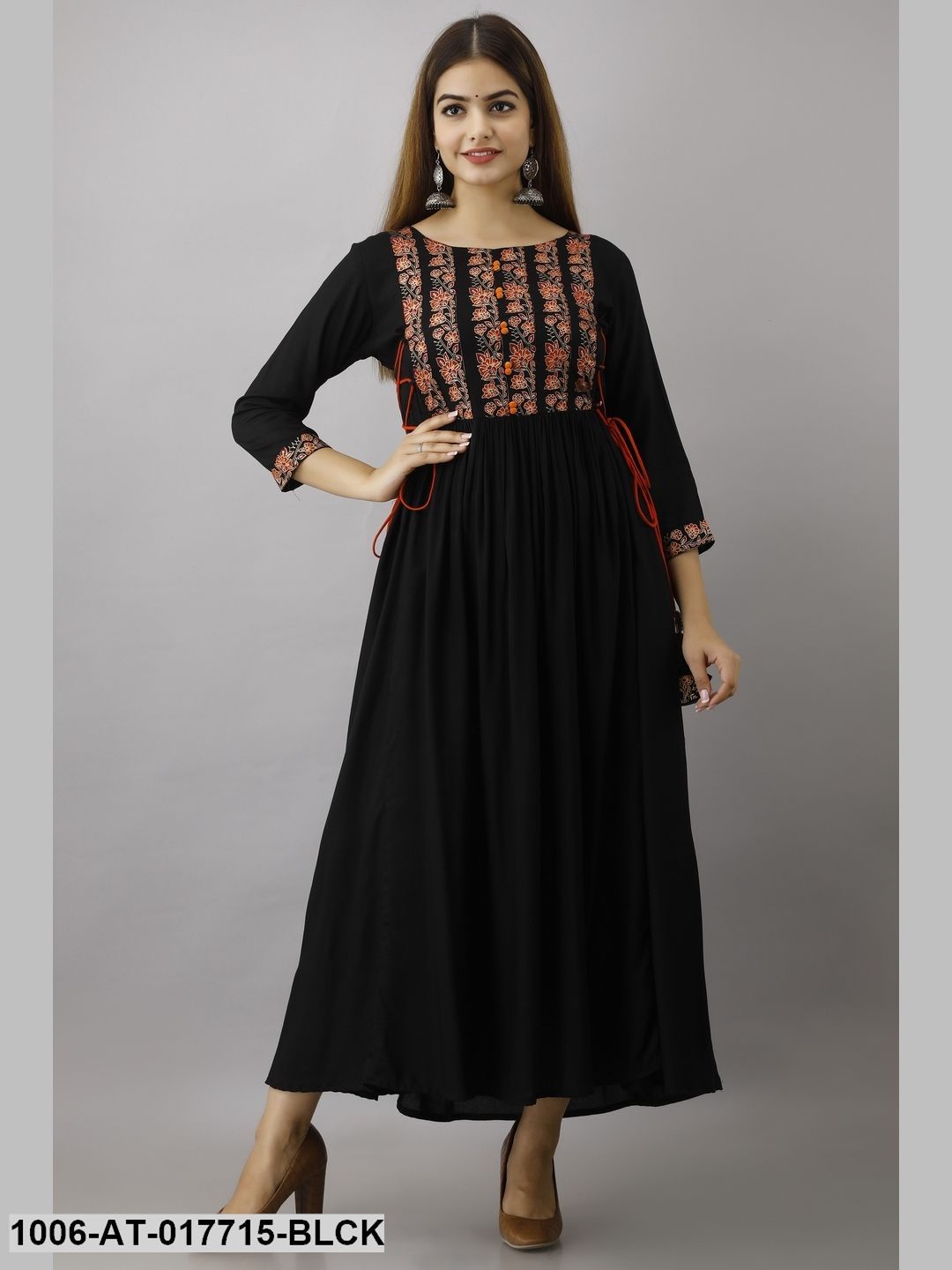 Printed A-Line Kurta - Image 2