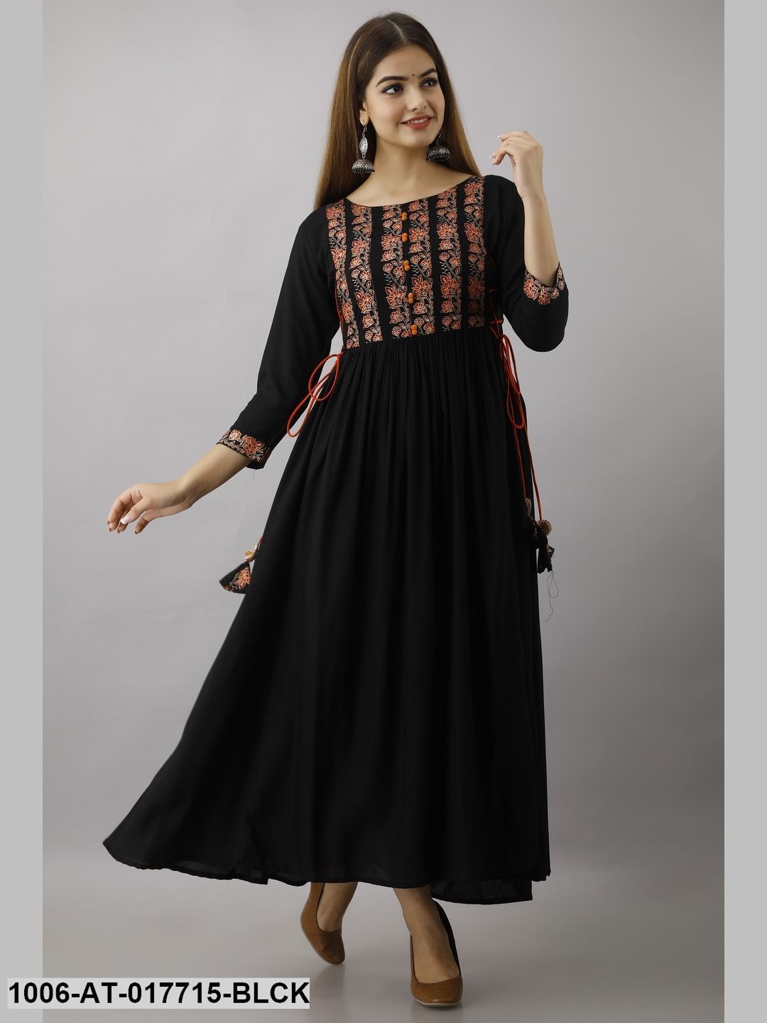 Printed A-Line Kurta - Image 3