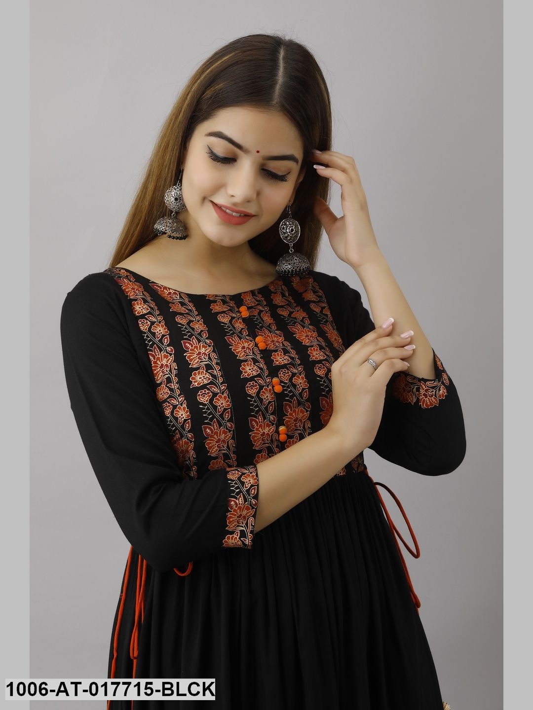 Printed A-Line Kurta - Image 6