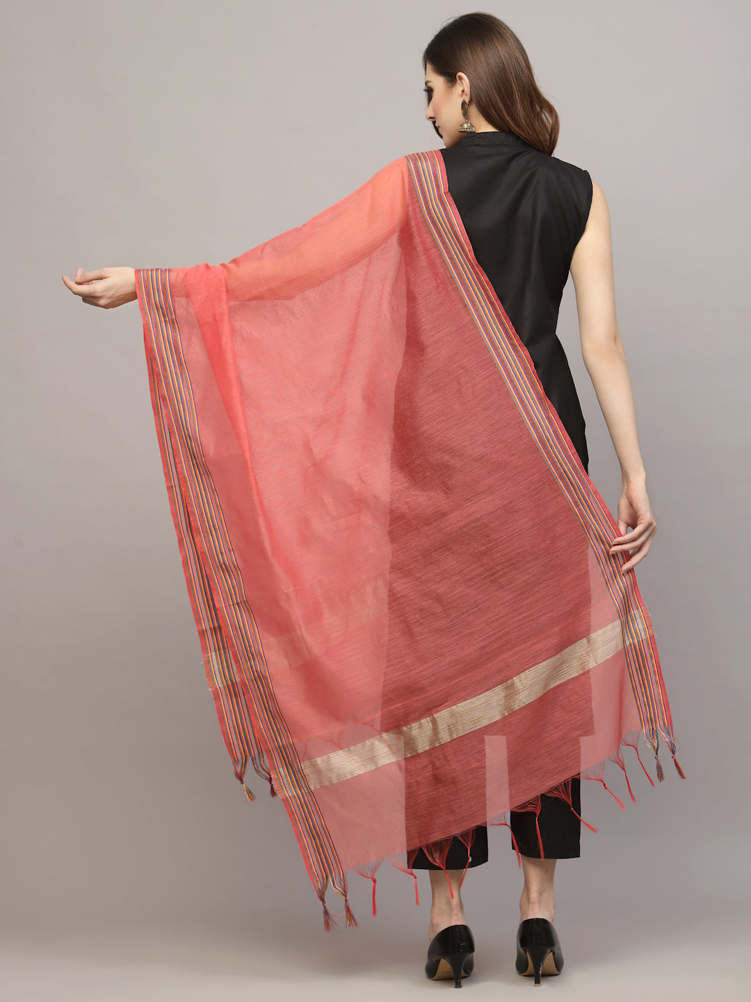 Self Design Chanderi Dupatta - Image 2
