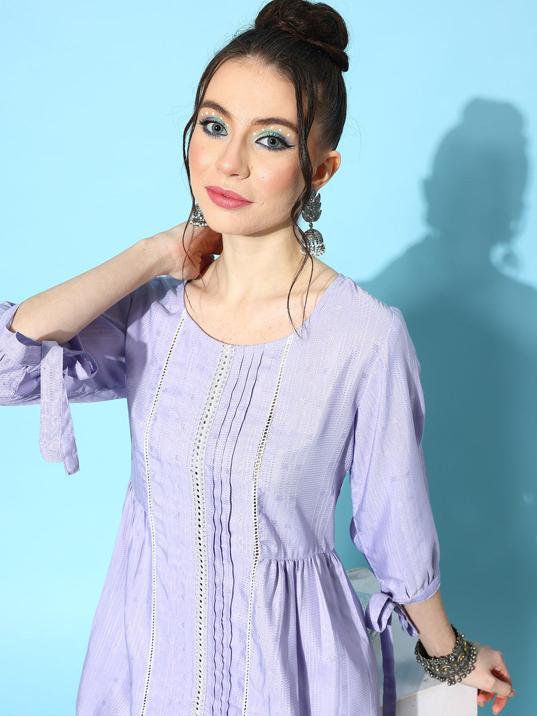 Self Design Rayon Blend Co-Ords Set - Image 2