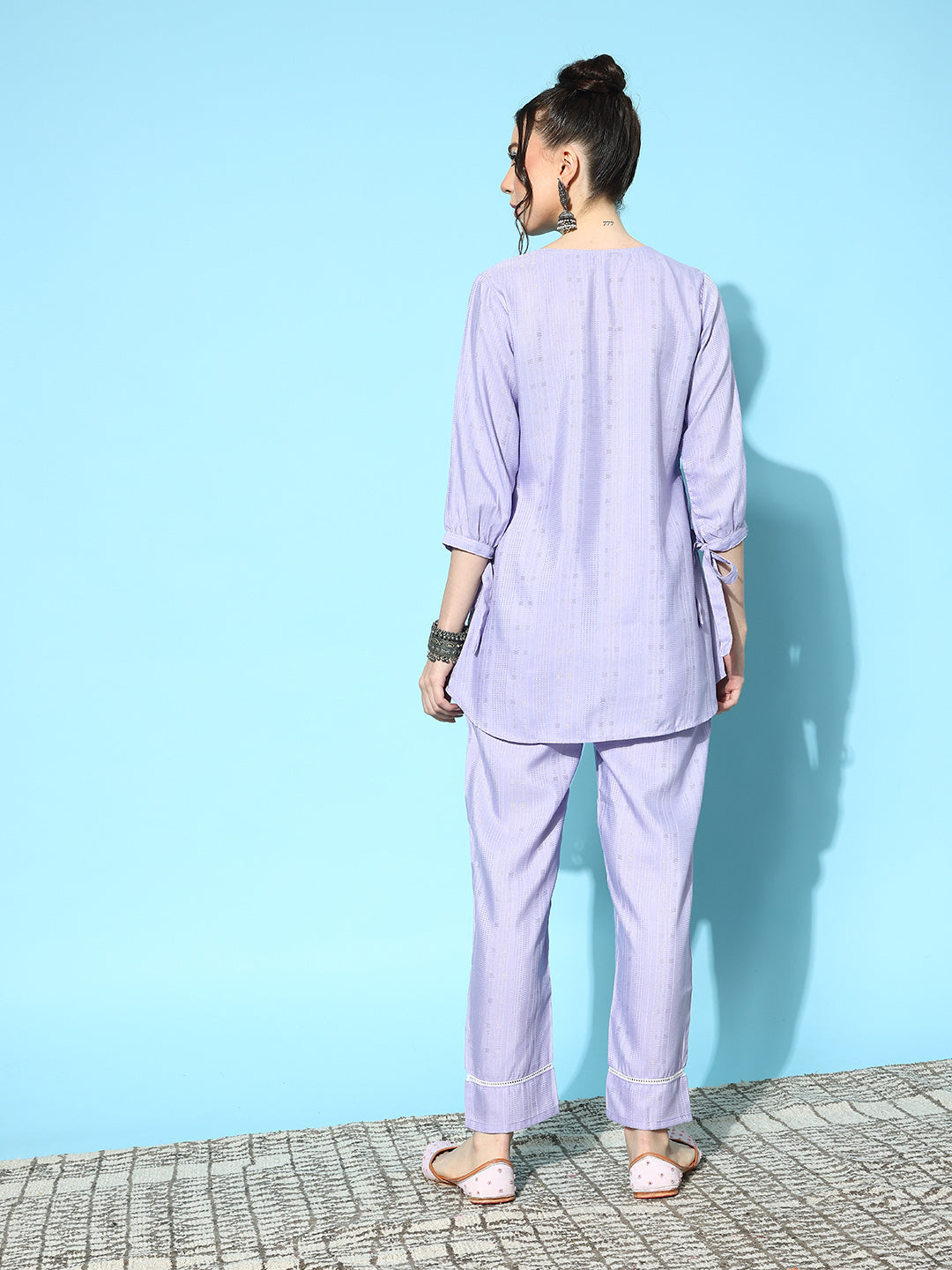 Self Design Rayon Blend Co-Ords Set - Image 5