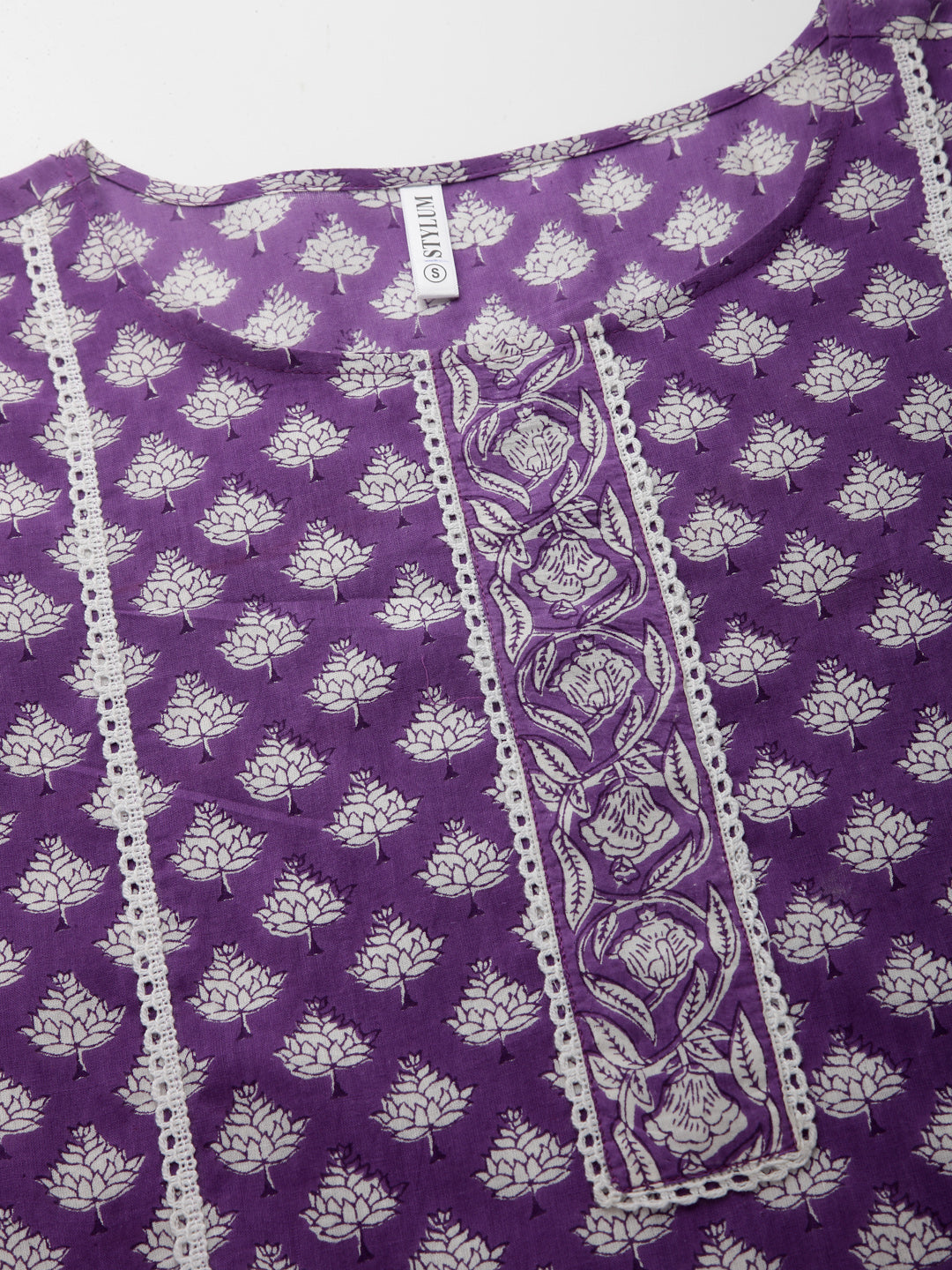 Ethnic Motif Printed Rayon Straight Kurta - Image 5