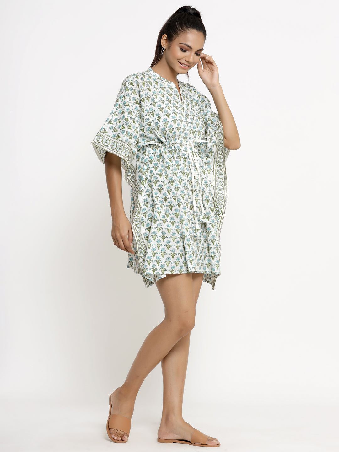 Cotton Printed Kaftan Kaftan Dress - Image 5