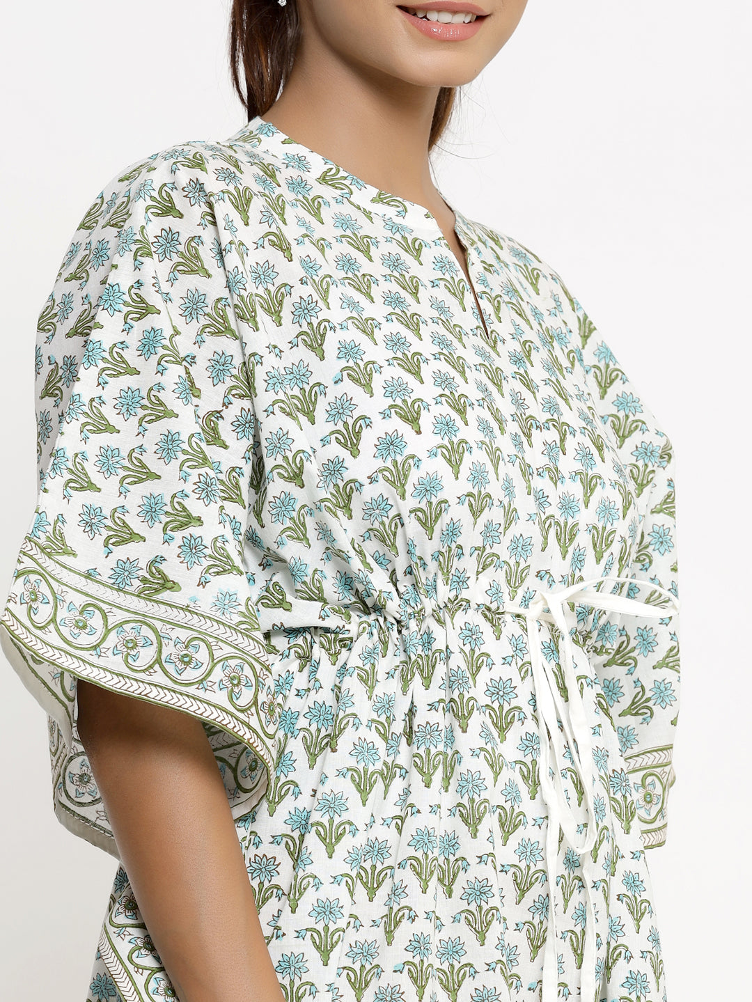 Cotton Printed Kaftan Kaftan Dress - Image 4