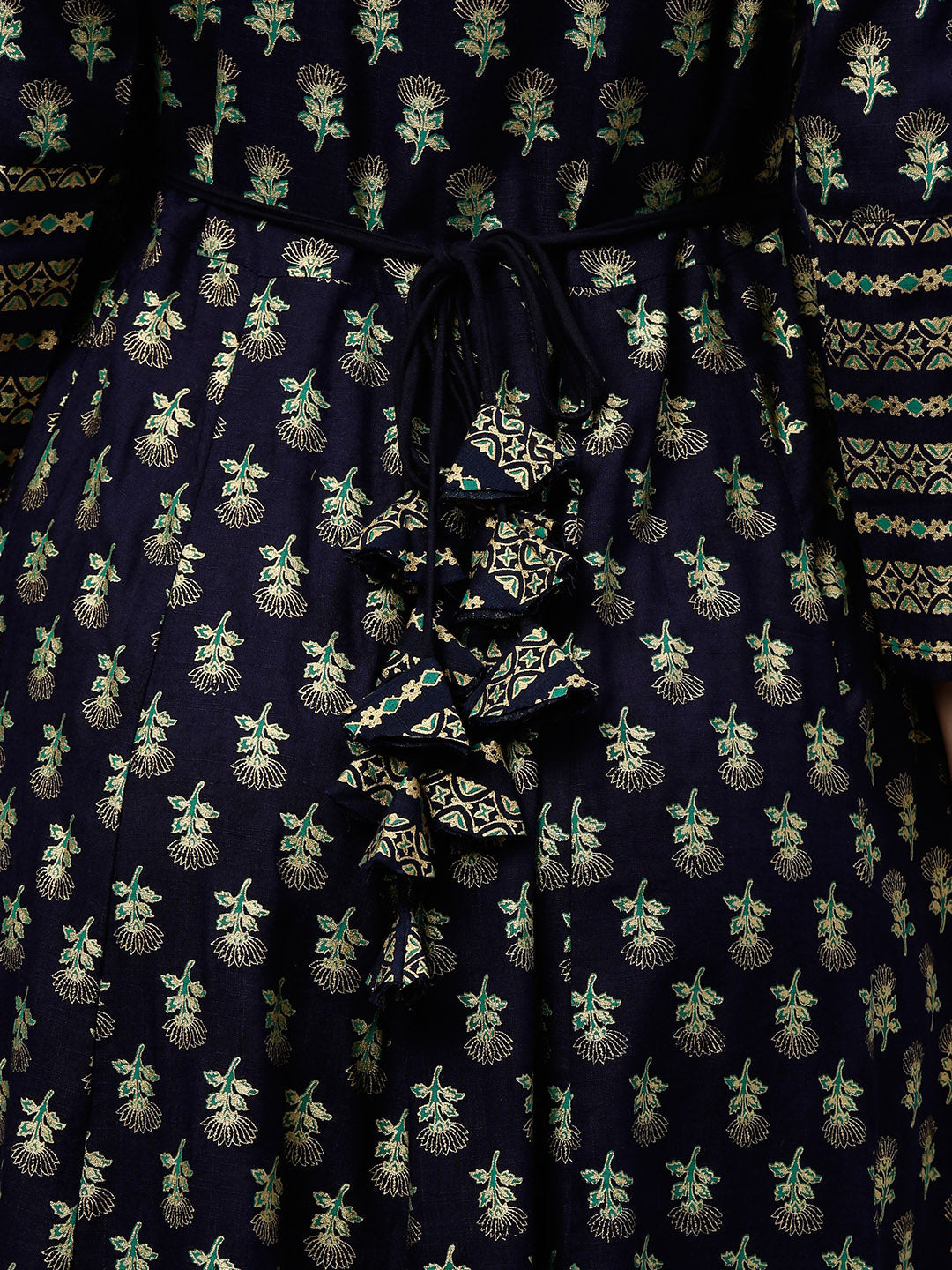 Rayon Printed Anarkali Kurta With Dupatta - Image 4