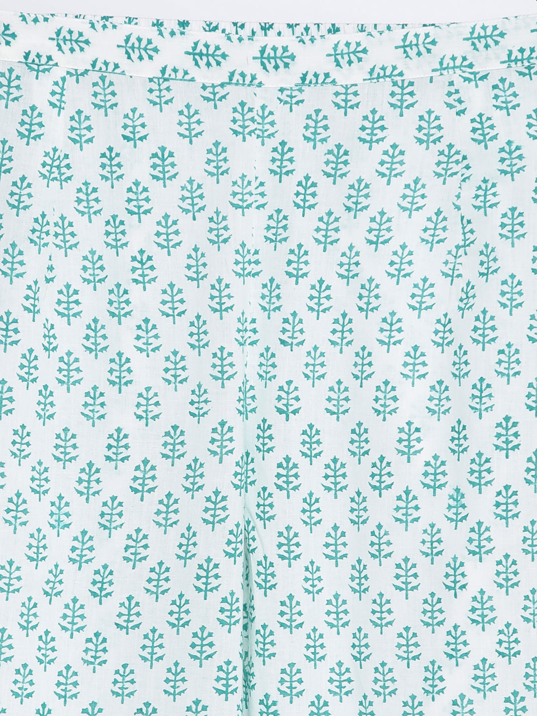 Cotton Printed Flared Kurta Palazzo Dupatta - Image 4