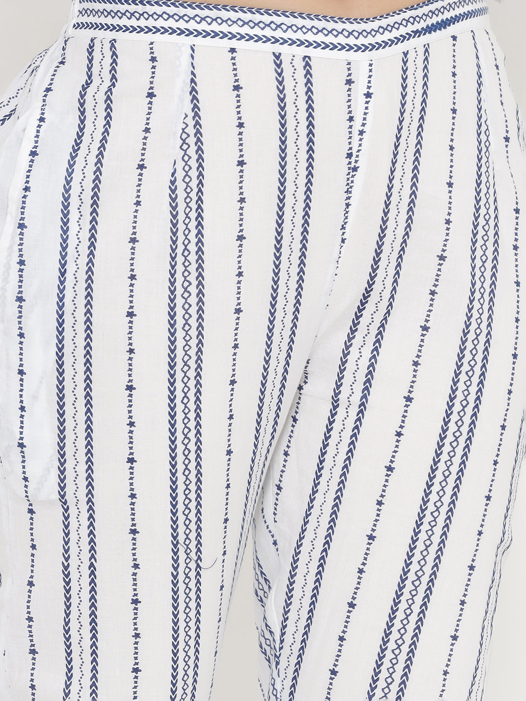 Cotton Printed Regular Kurta Pant Dupatta - Image 4