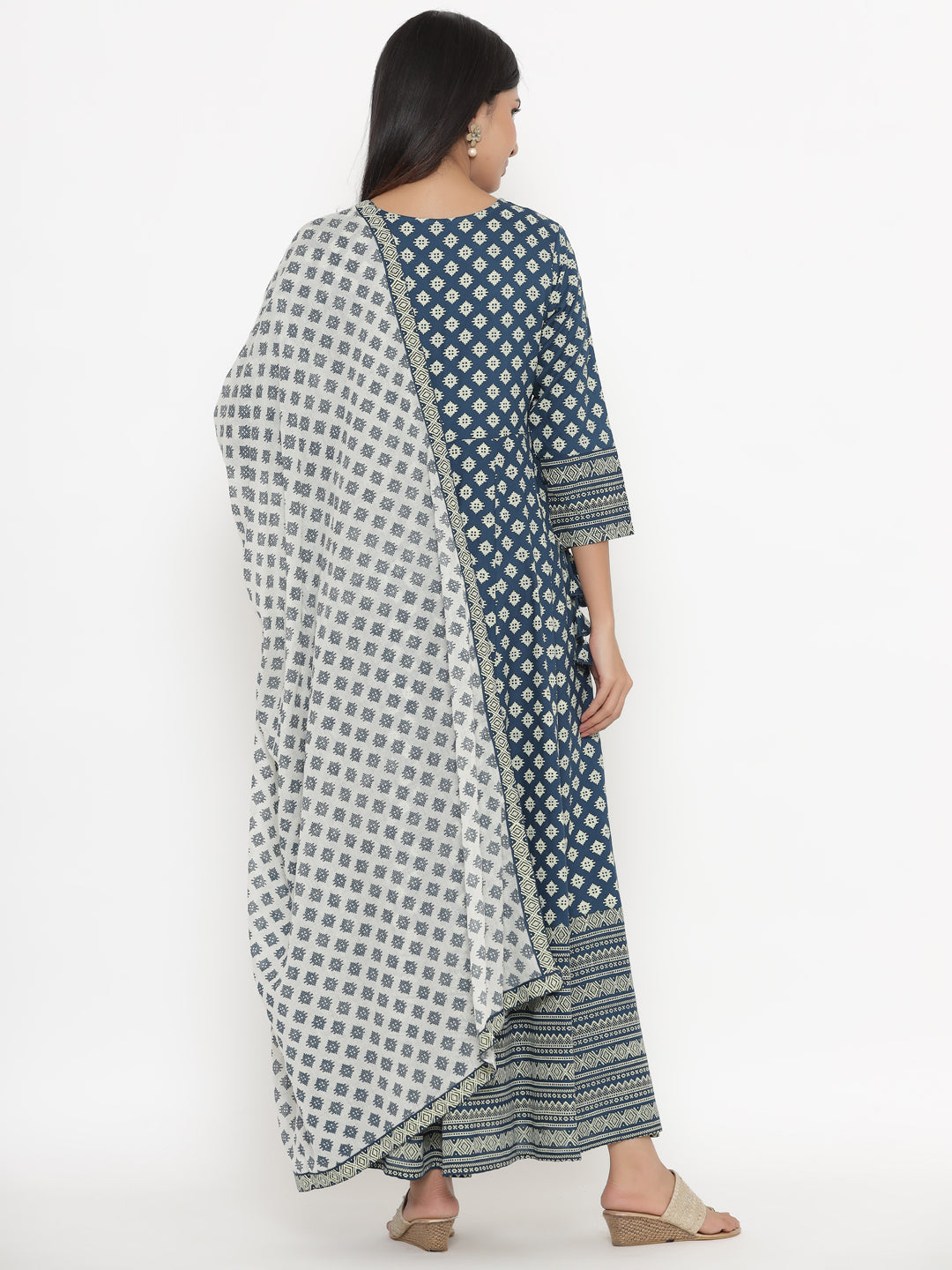 Rayon Printed Regular Kurta With Dupatta - Image 2