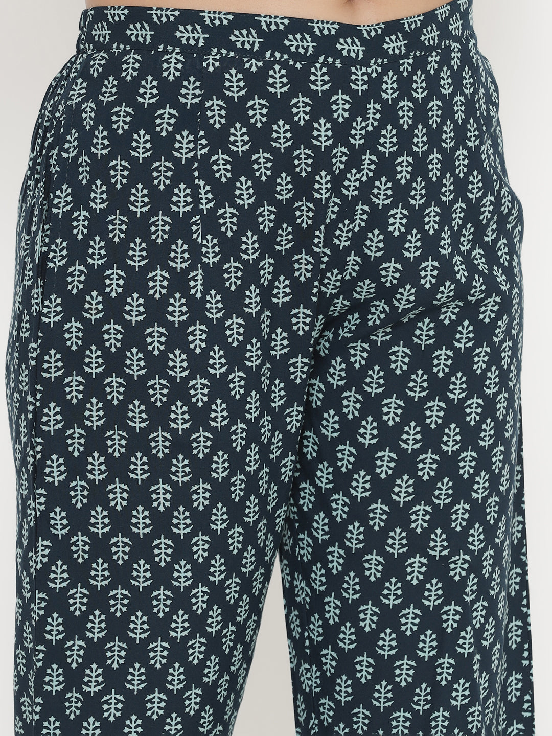 Rayon Printed Regular Top And Pyjama - Image 3