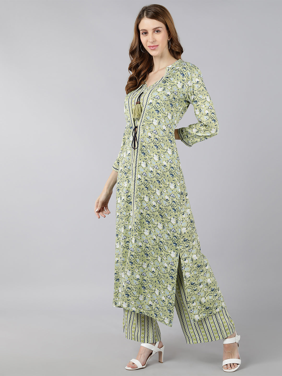 Rayon Printed Regular Indo-Western (Multicolour) - Image 4