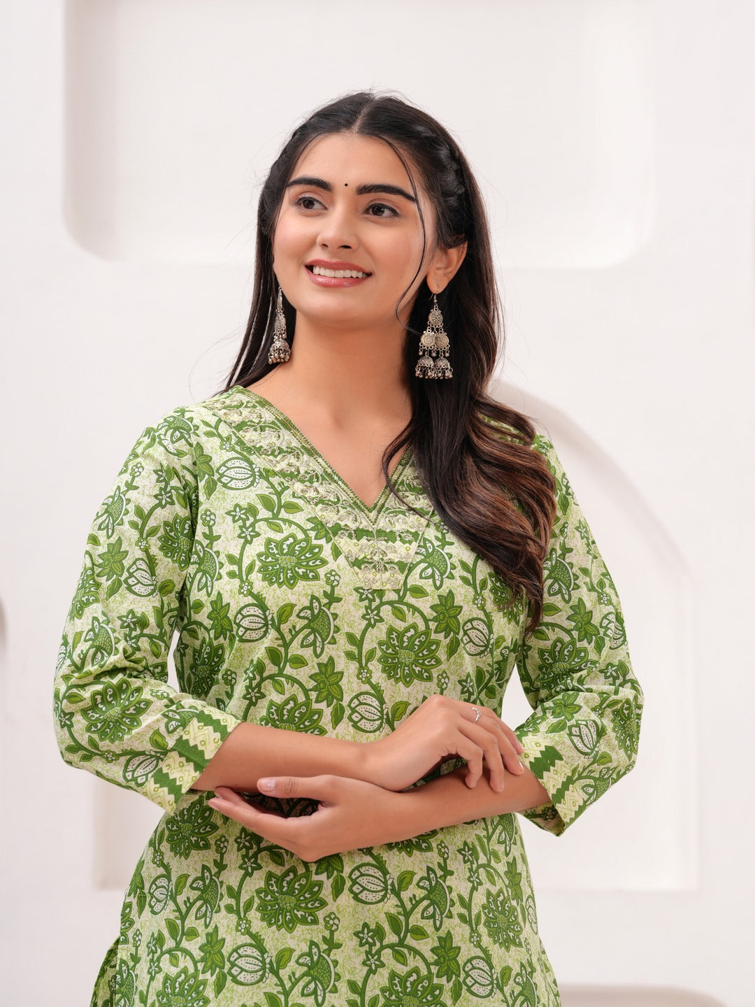 Cotton Printed Straight Kurta Set - Image 2