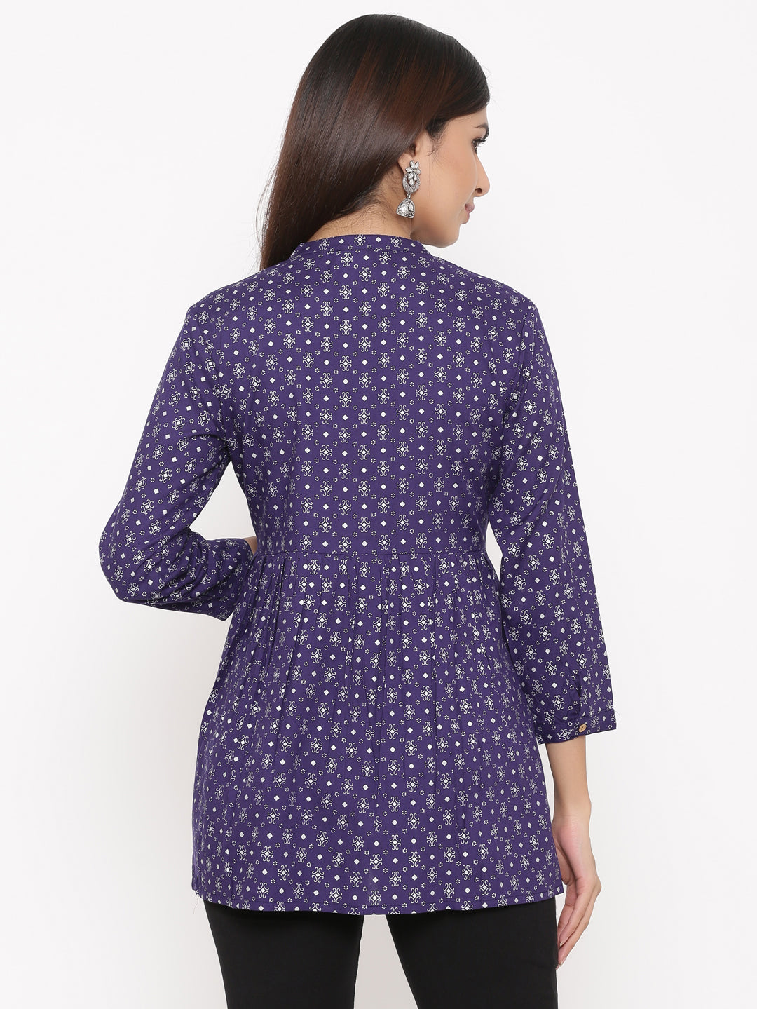 Rayon Printed Regular Top - Image 2