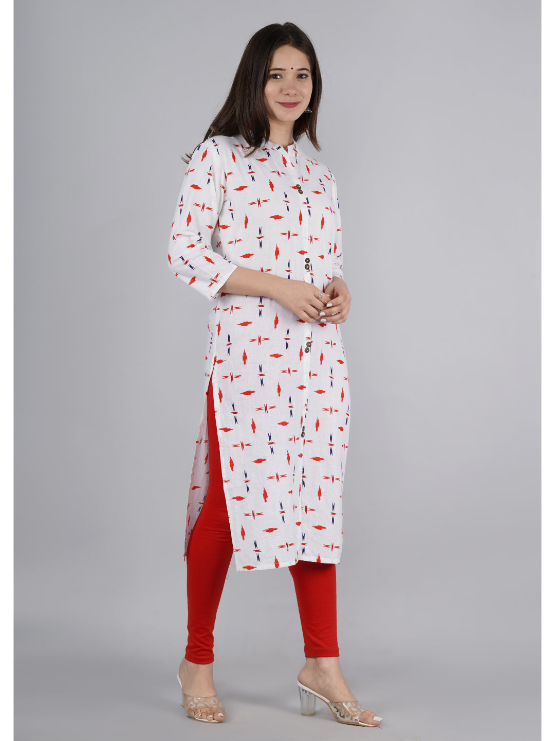 Cotton Printed Straight Kurta - Image 4