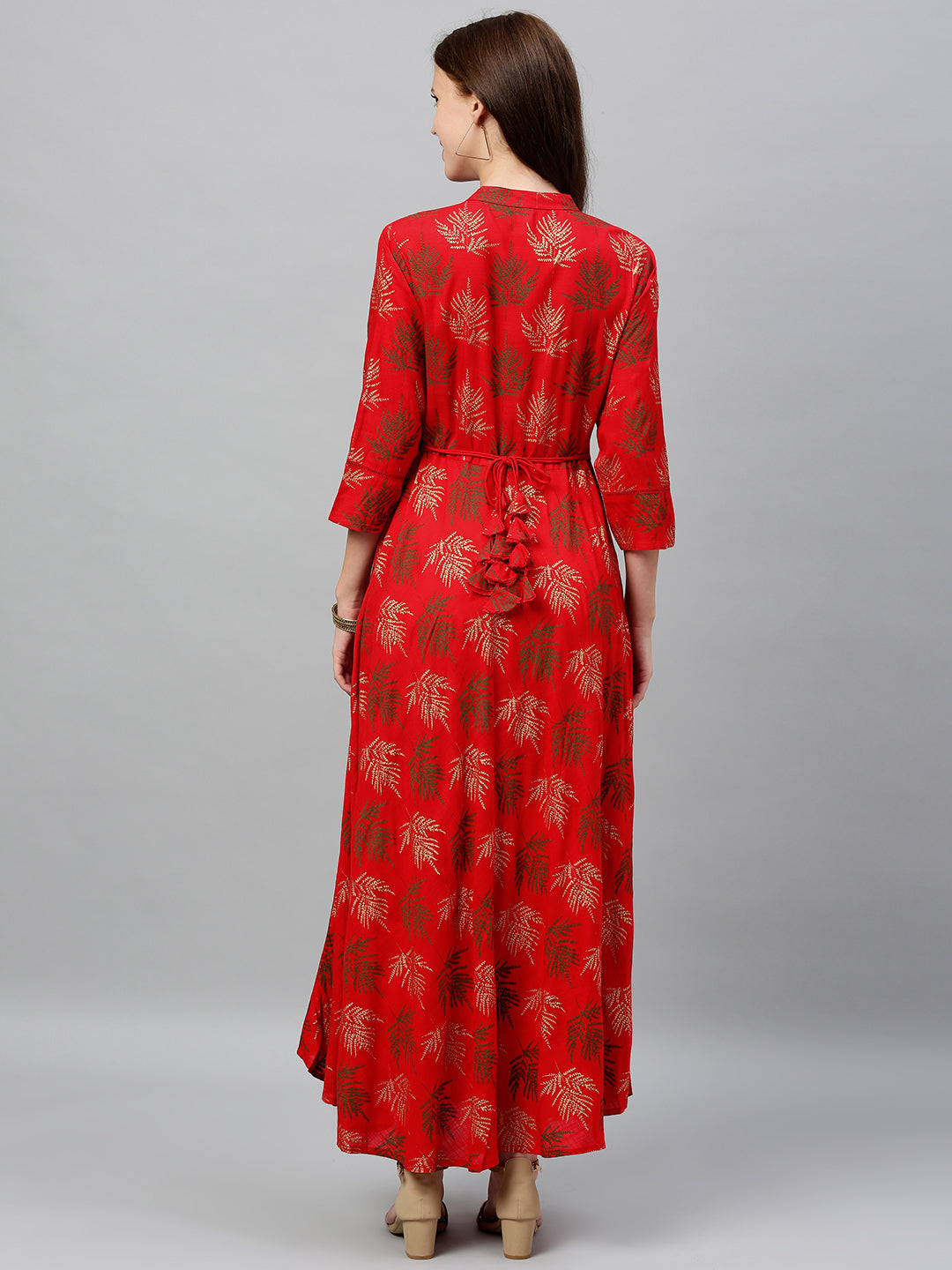 Rayon Buta Print Anarkali Kurta - Image 2