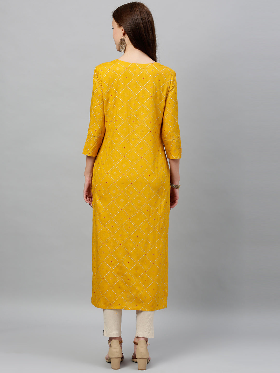 Rayon Printed Straight Kurta - Image 2