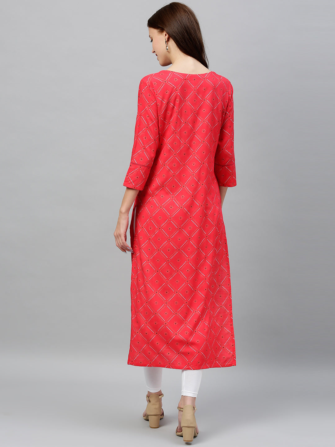 Rayon Printed Straight Kurta - Image 2