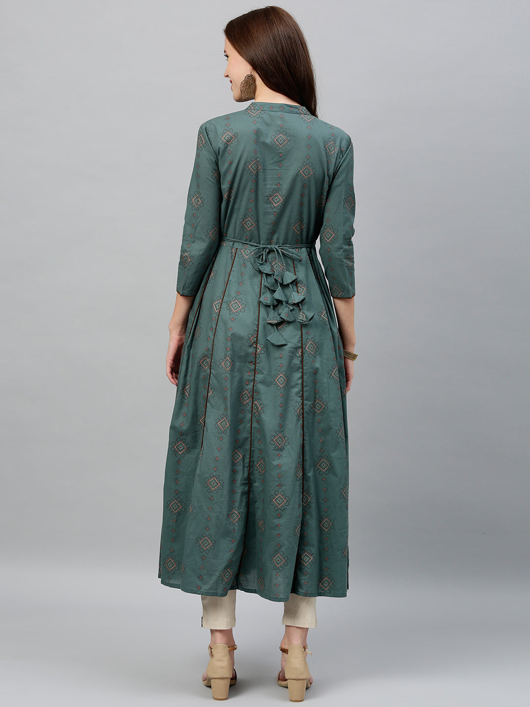 Cotton Printed Anarkali Kurta - Image 2