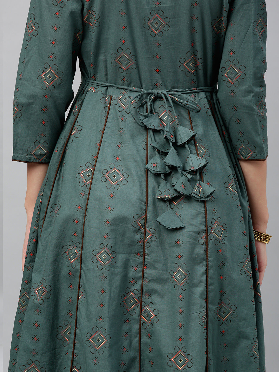Cotton Printed Anarkali Kurta - Image 4