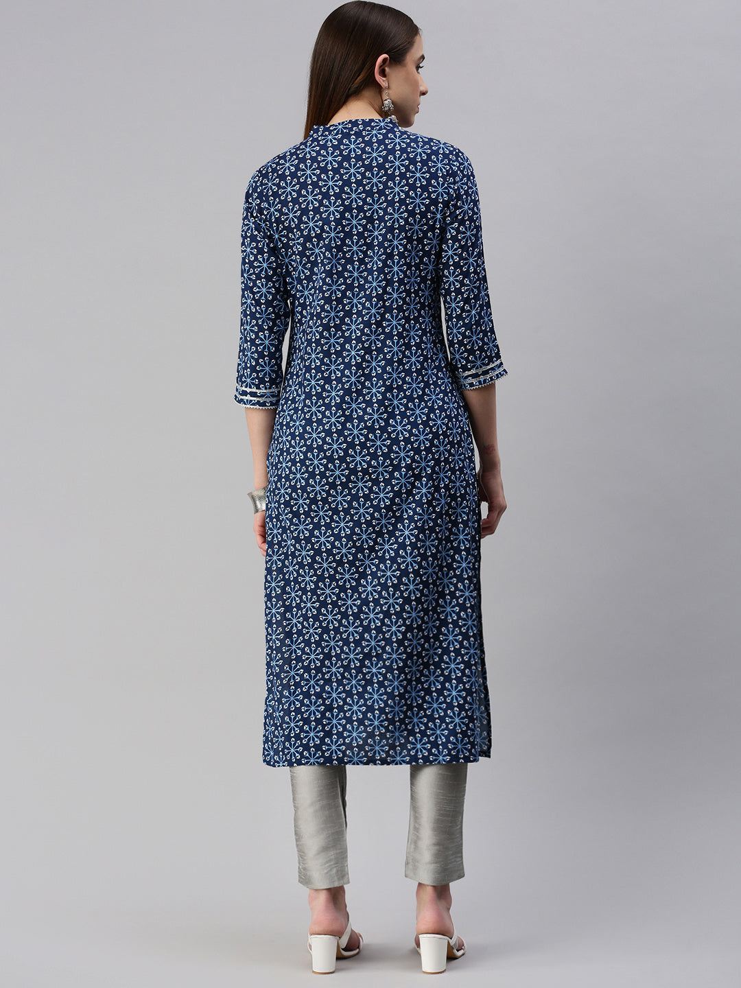 Rayon Printed Straight Kurta - Image 2