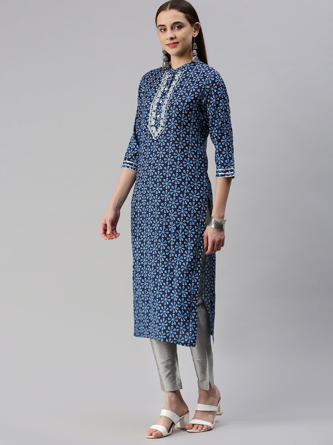 Rayon Printed Straight Kurta - Image 3