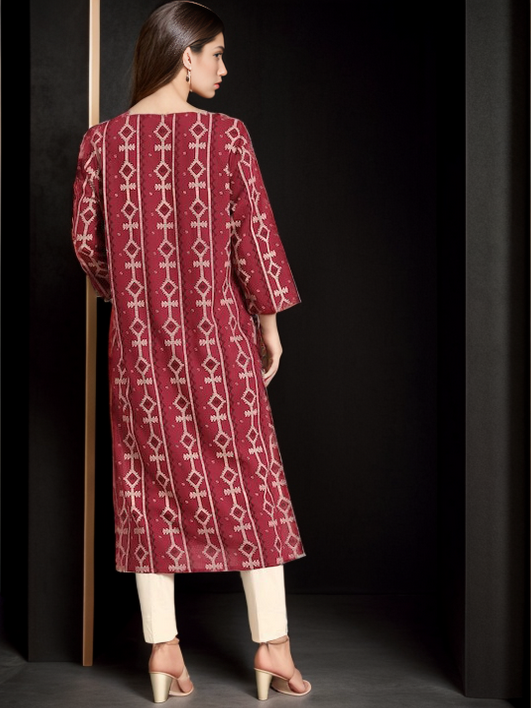 Rayon Printed Straight kurta - Image 2