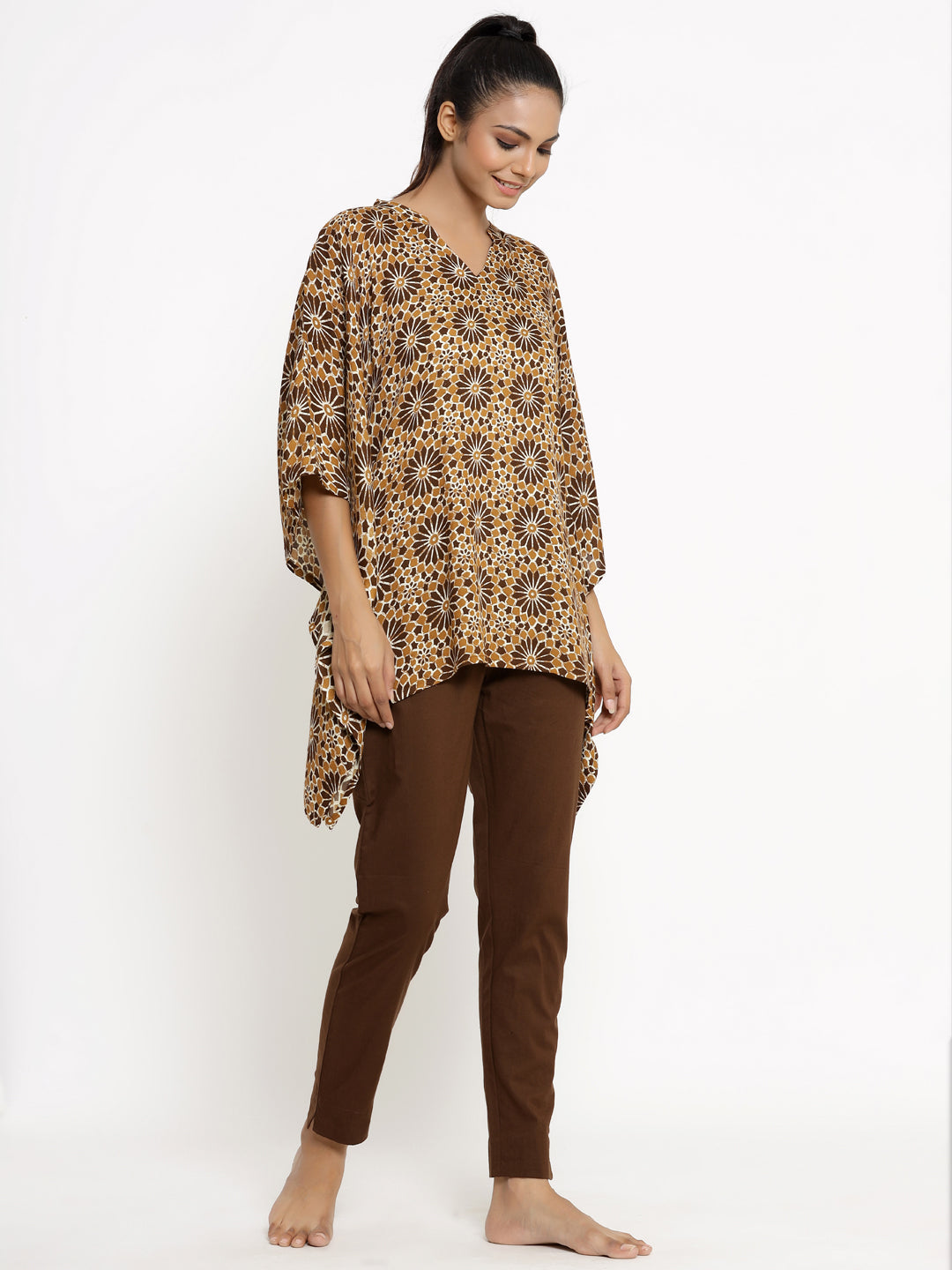 Rayon Printed Kaftan Kaftan With Pant - Image 3