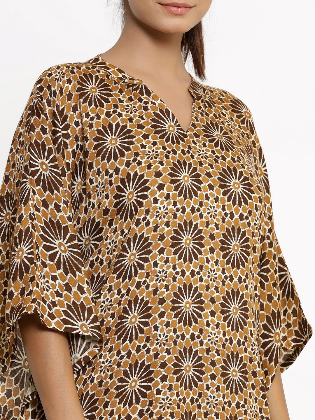 Rayon Printed Kaftan Kaftan With Pant - Image 4