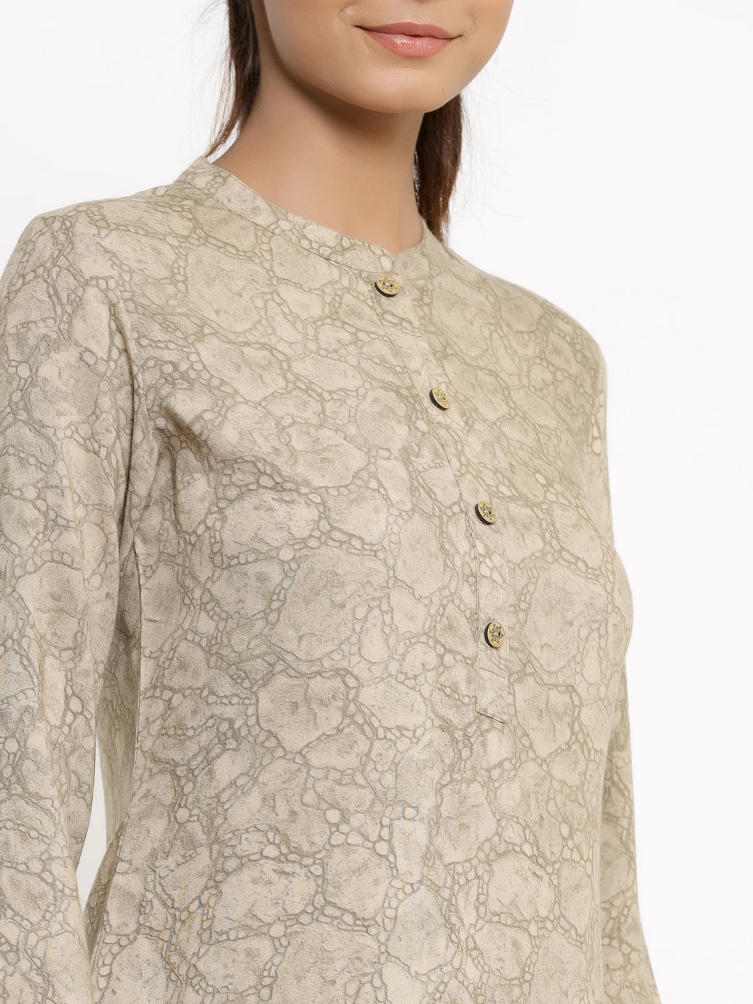 Rayon Printed Regular Top And Pyjama - Image 4