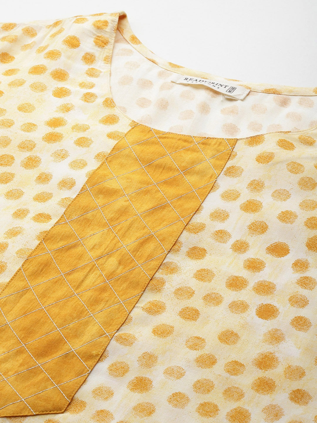 Straight Style Silk Fabric Mustard Color Kurta With Bottom And Dupatta - Image 5