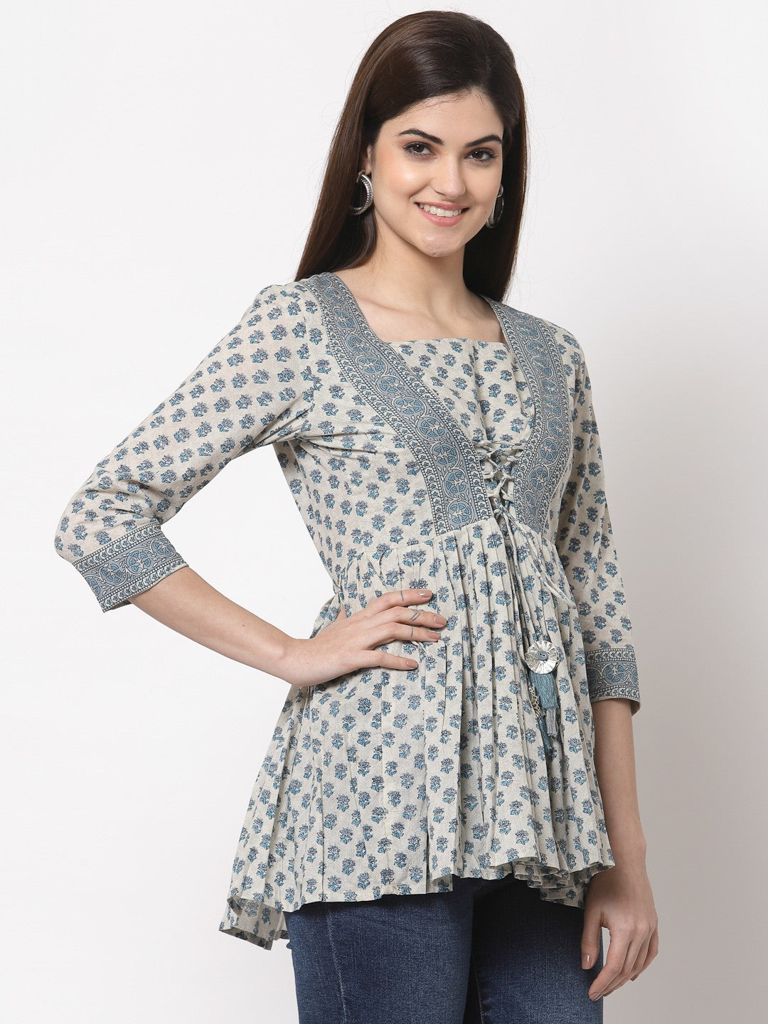 Floral Printed Stylish Top - Image 3