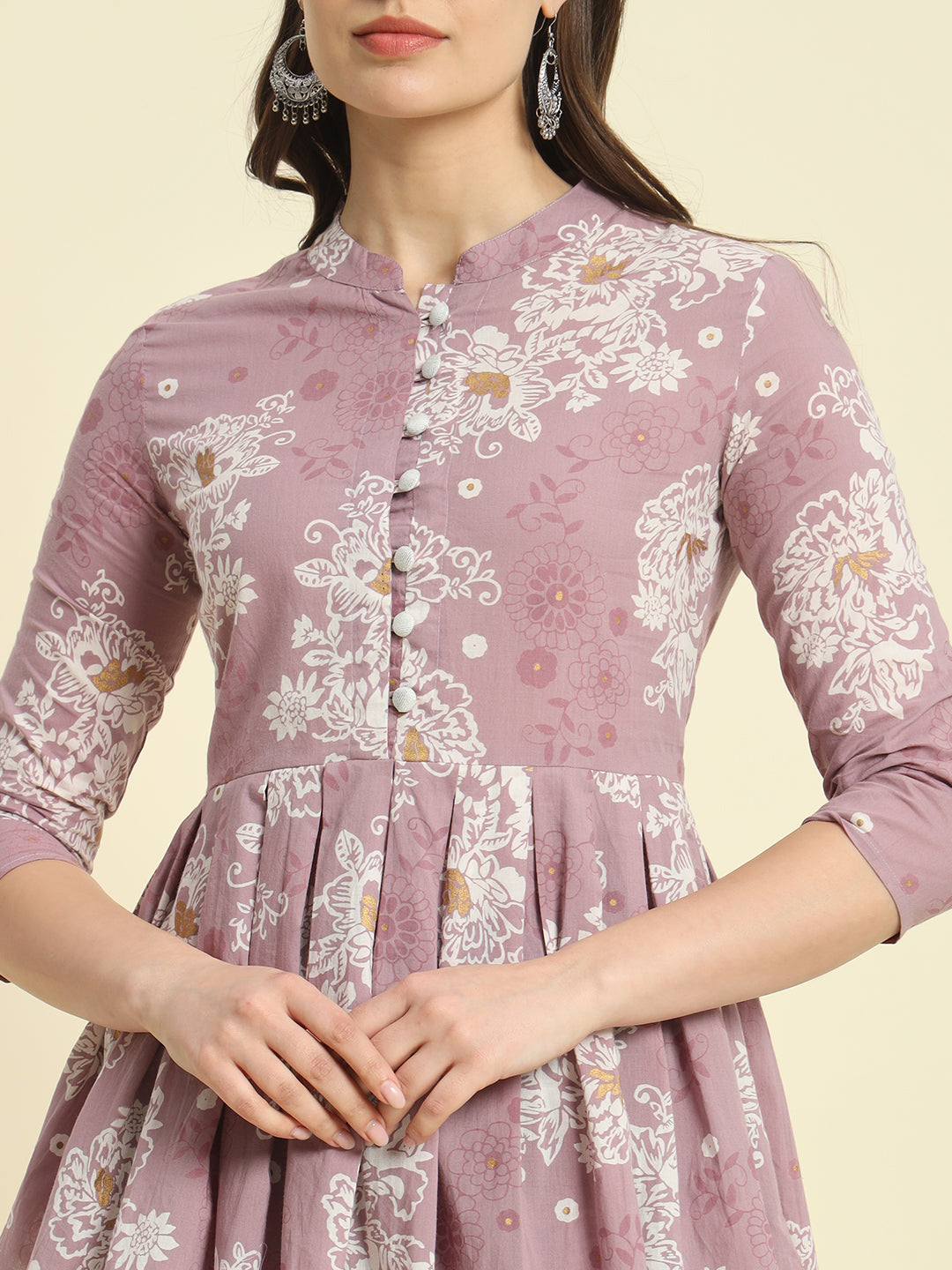 Cotton Printed Flared Top - Image 5