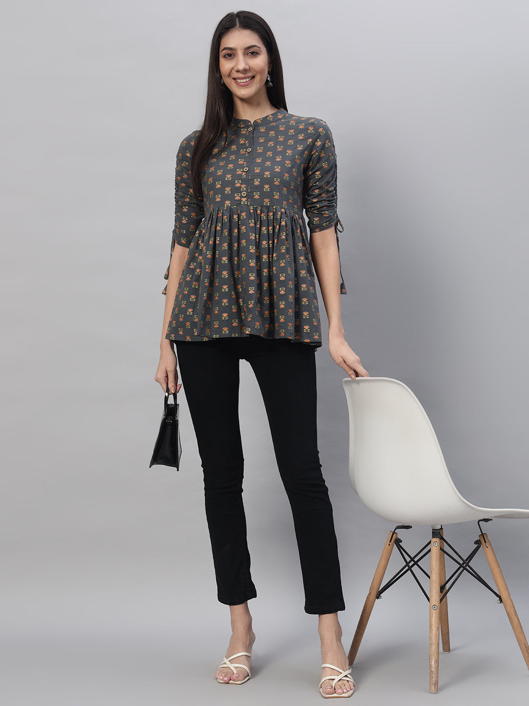 Cotton Printed Regular Top - Image 7