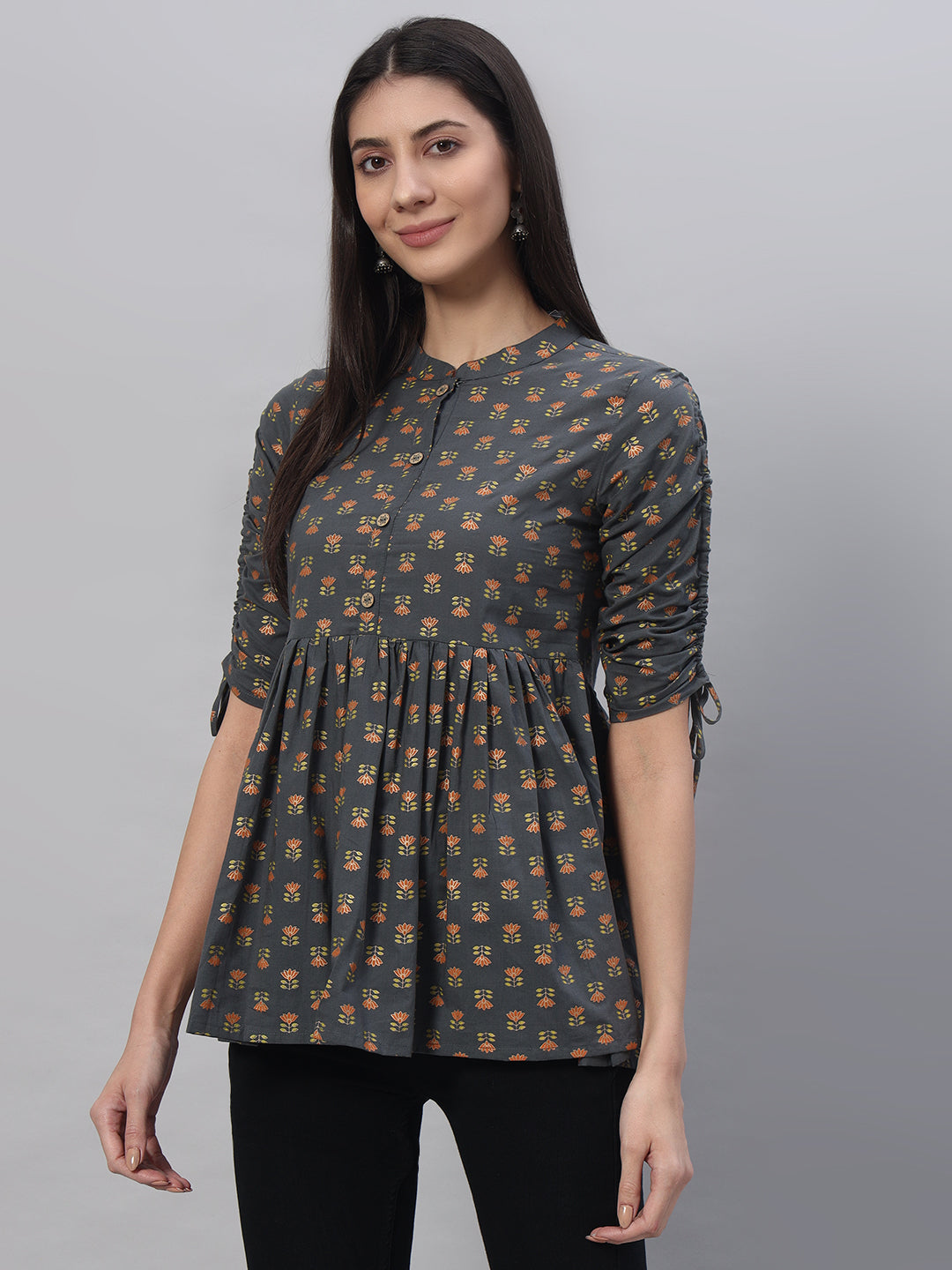 Cotton Printed Regular Top - Image 4