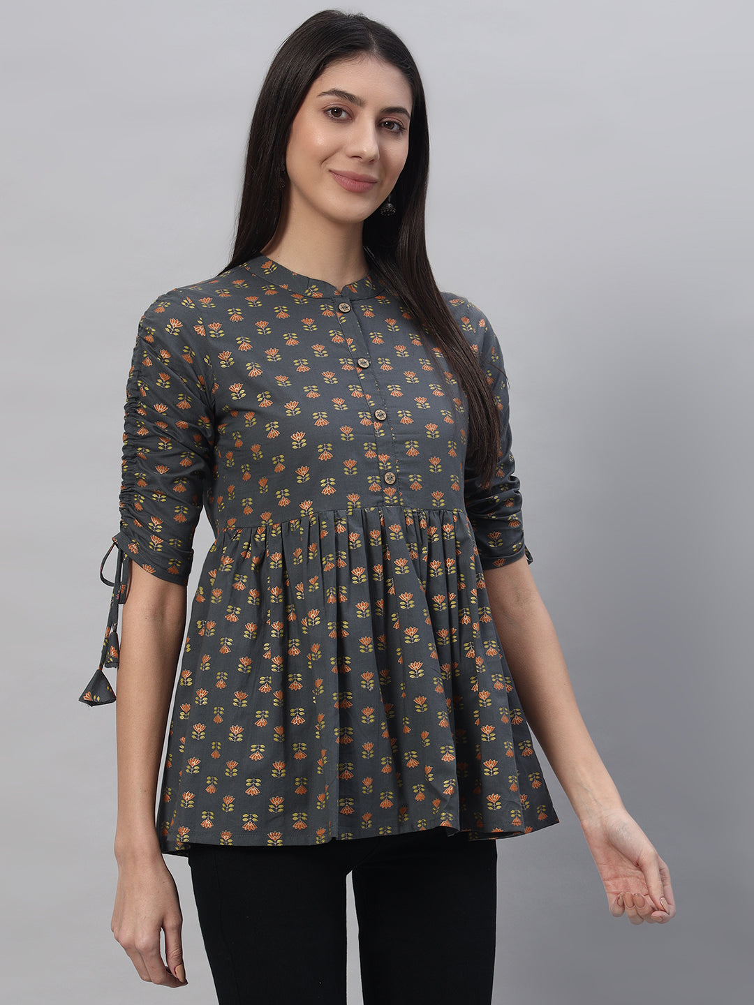 Cotton Printed Regular Top - Image 5