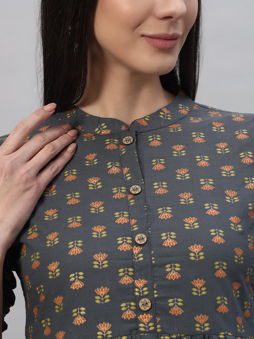 Cotton Printed Regular Top - Image 6