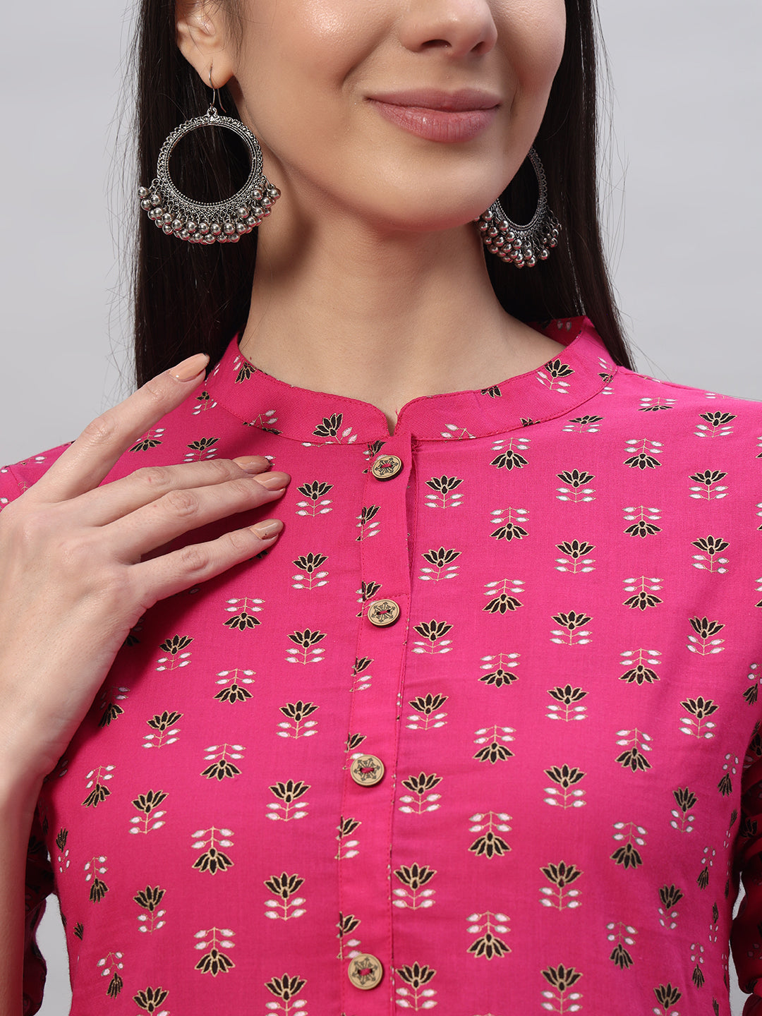 Cotton Printed Regular Top - Image 6
