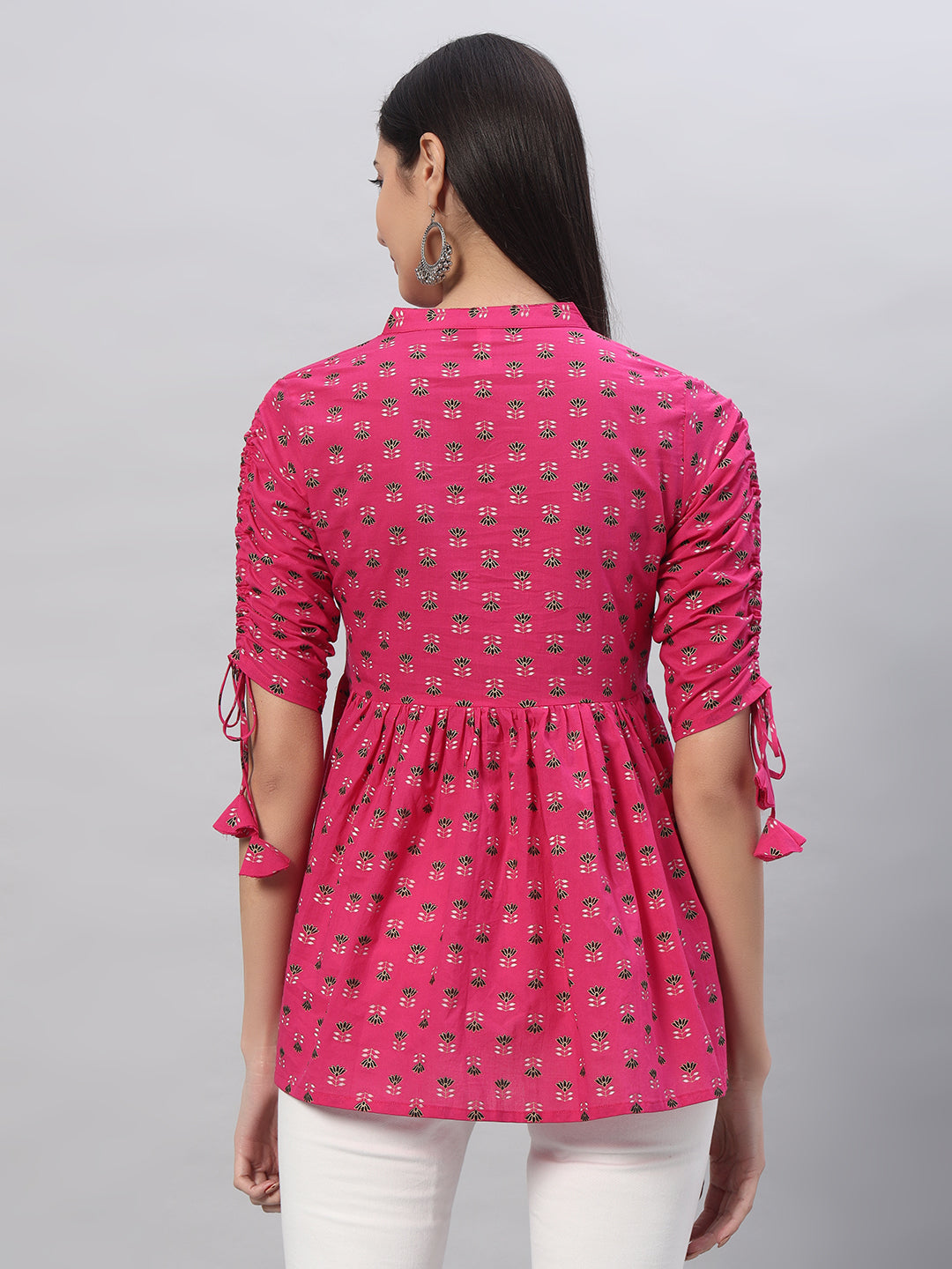 Cotton Printed Regular Top - Image 2