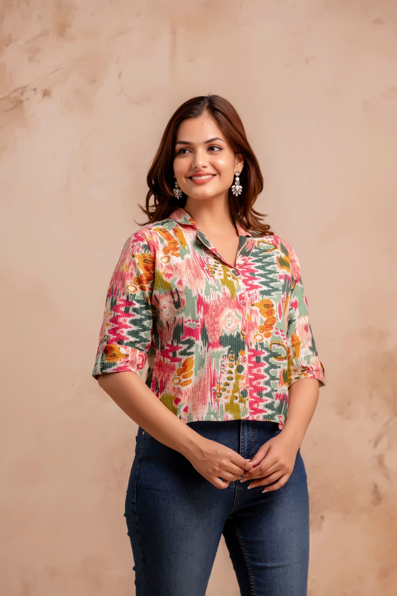 Multicolor Printed Straight Tunic - Image 3